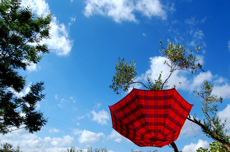 red umbrella