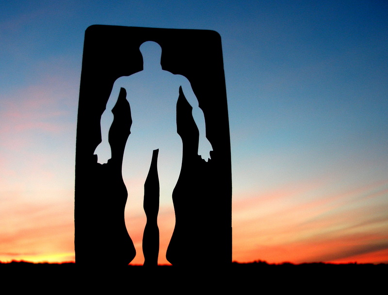 sunset - man