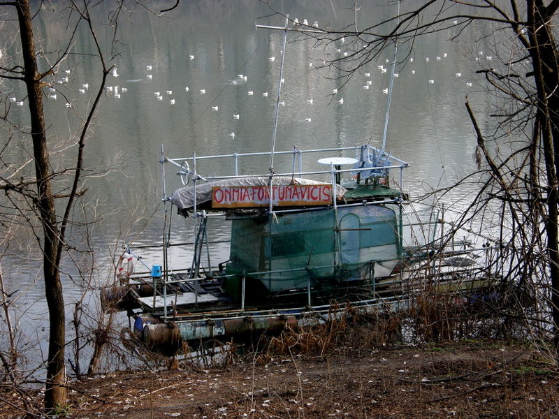Boat along the River Po - Turin