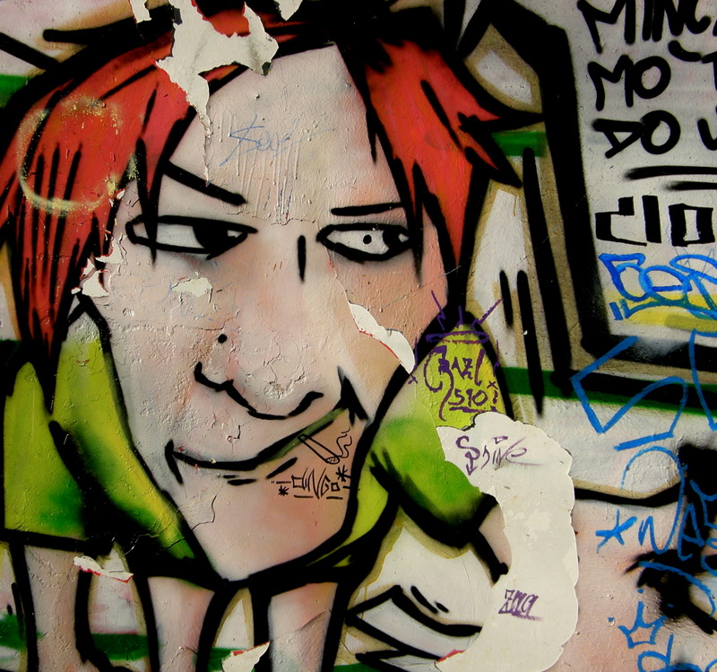 Face on the wall