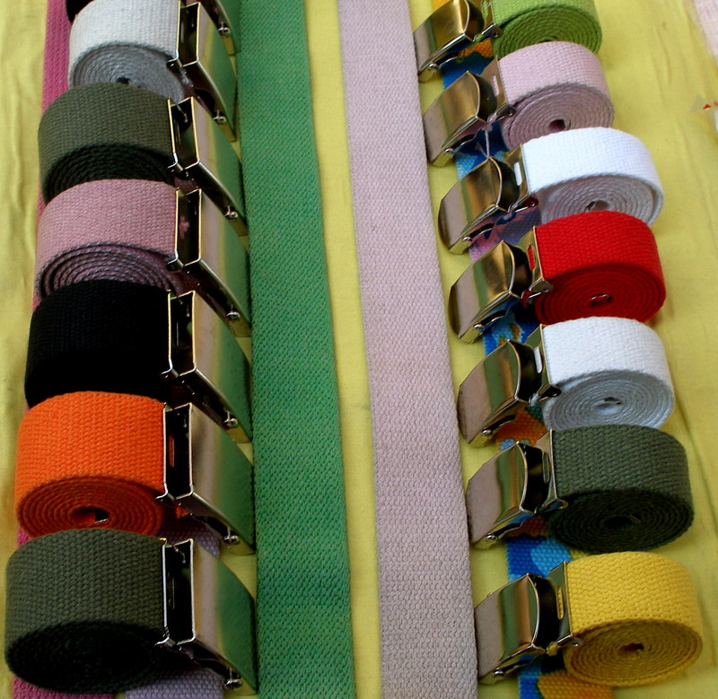 Colored belts