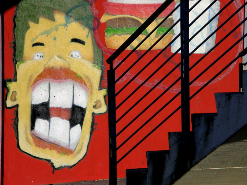 Face on the wall