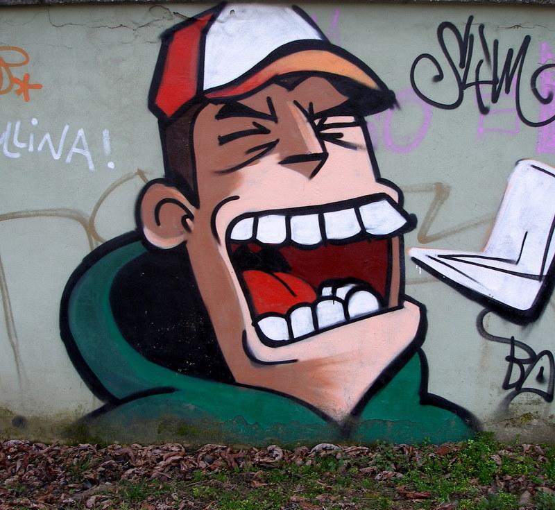 Face on the wall