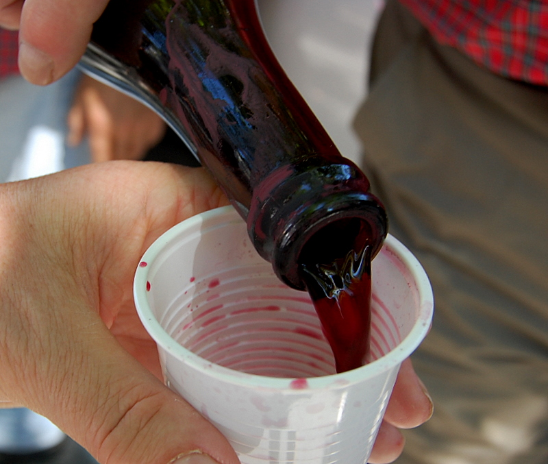 The red water is more good....