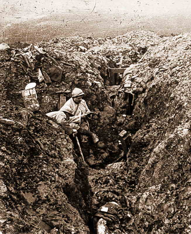 Verdun, tranche boche, effets de nos obus
