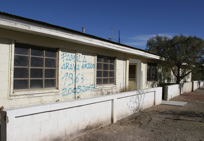 Une maison abandonne de Chuquicamata