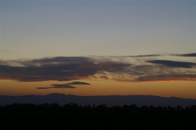 Sunset over Winchester near Christchurch