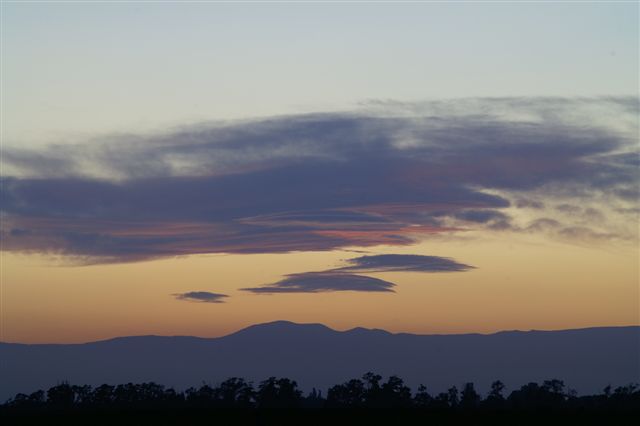 Sunset over Winchester near Christchurch