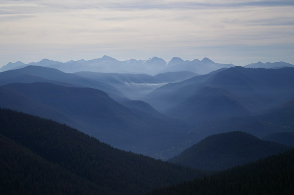 View of smokey valley in Manning Park