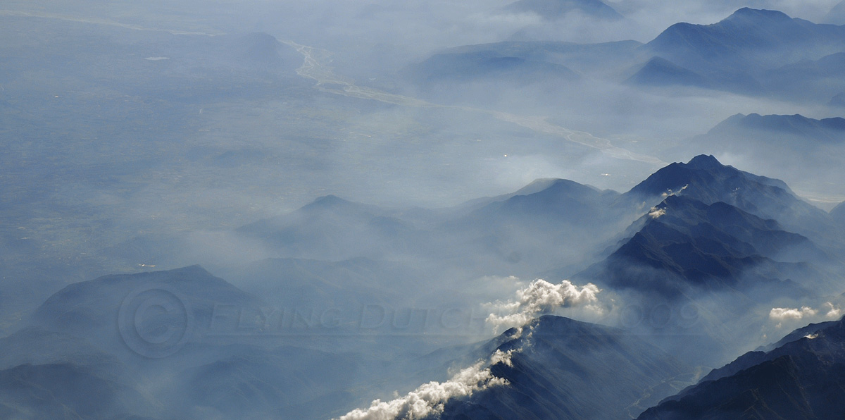 Italy in haze