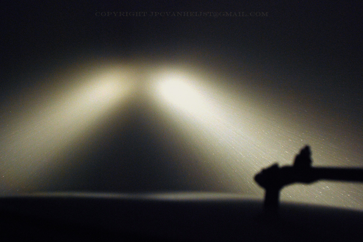 Flying in a rainy night