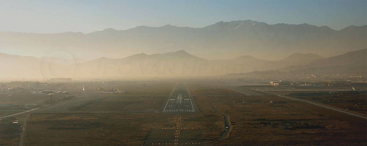 Afternoon landing Kabul, Afghanistan