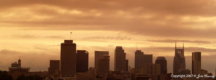 Nashville Skyline at Sunrise