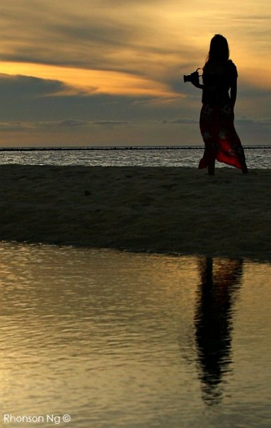 Me in Camiguin White Island at sunset