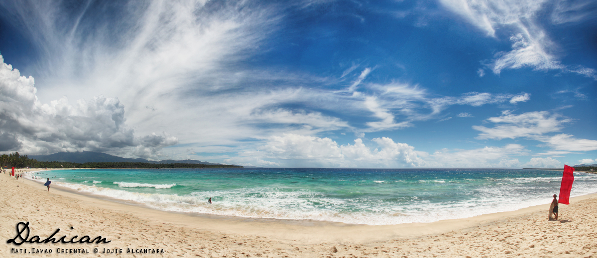 Dahican beach panorama