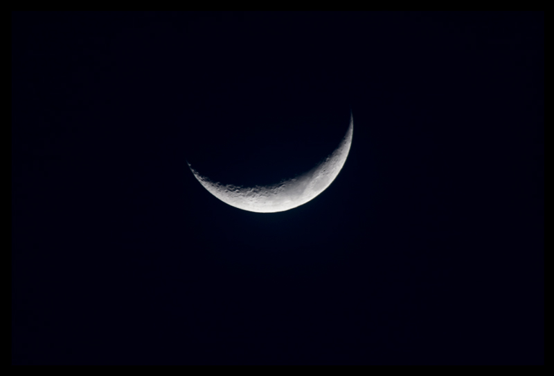 Cresent moon (one night late)