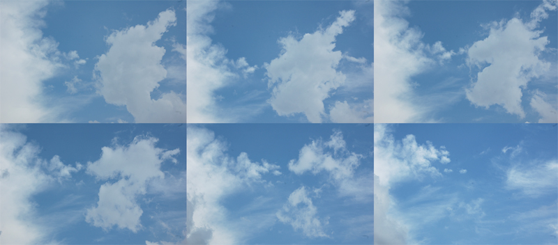 she has disappeared in the sky...