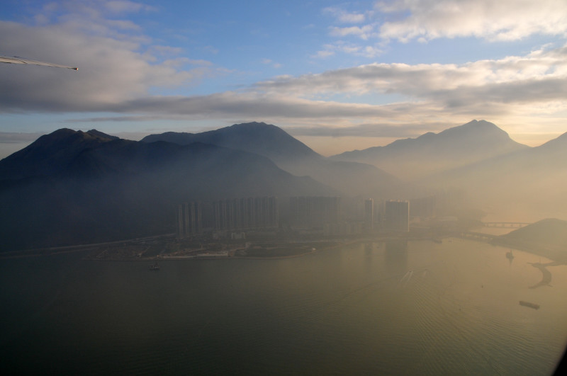 Taking off from Lantau Intl airport (2)
