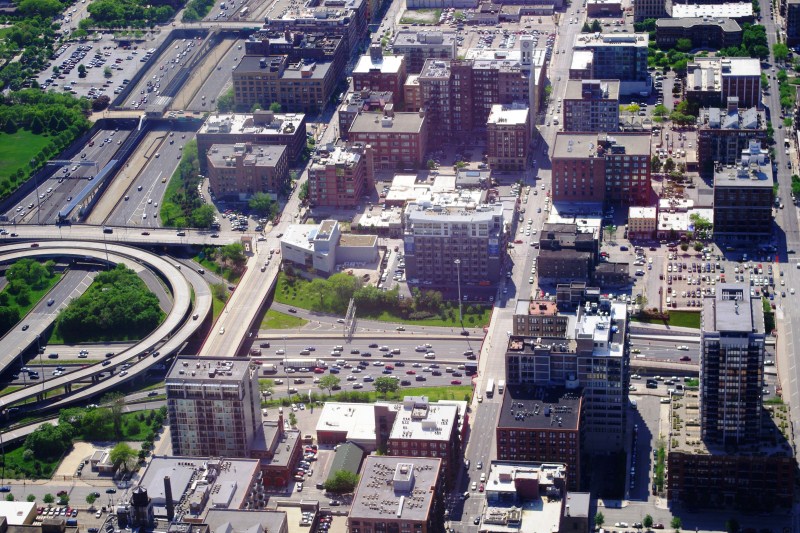 Greektown from Sears Tower (Car Parking).jpg