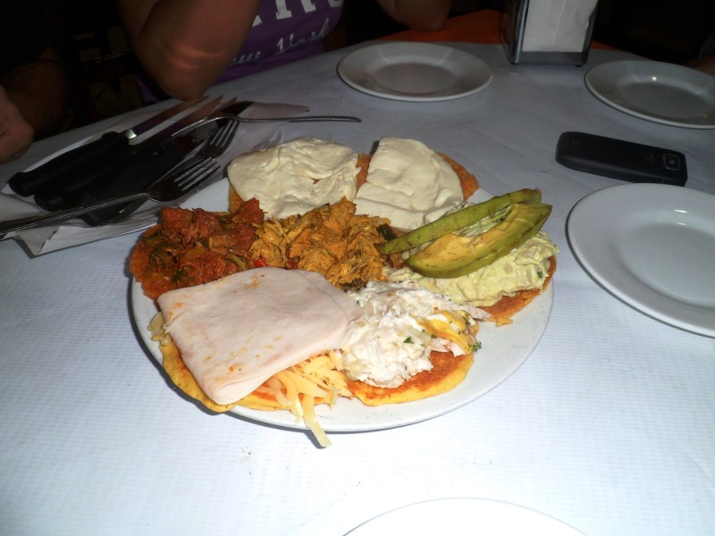 Cachapas Sampling with Pork, Ham, Cheeses, and Chicken - El Budare (2).jpg