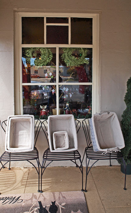 Shop window in country town