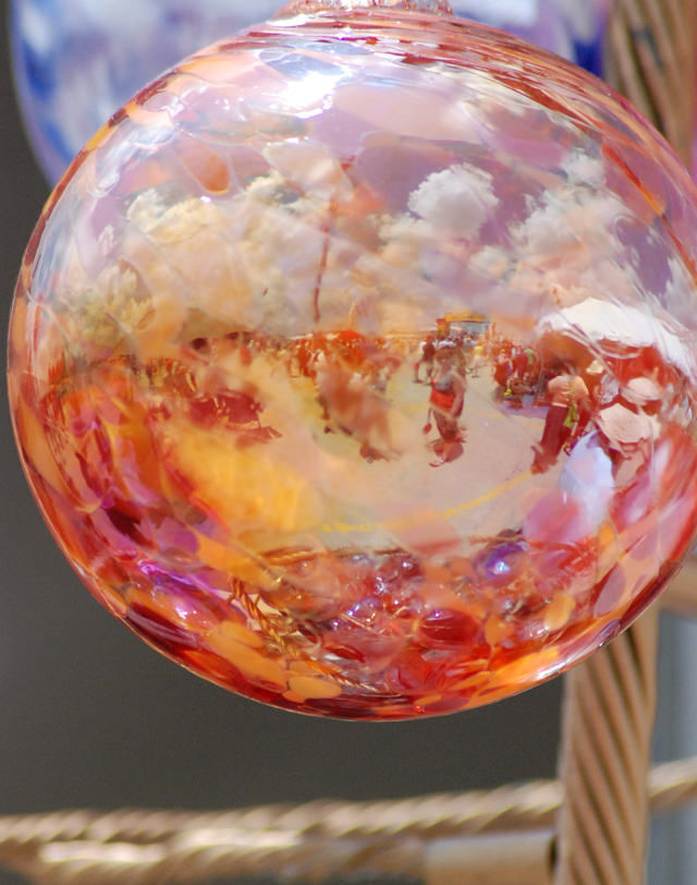 clouds in glass