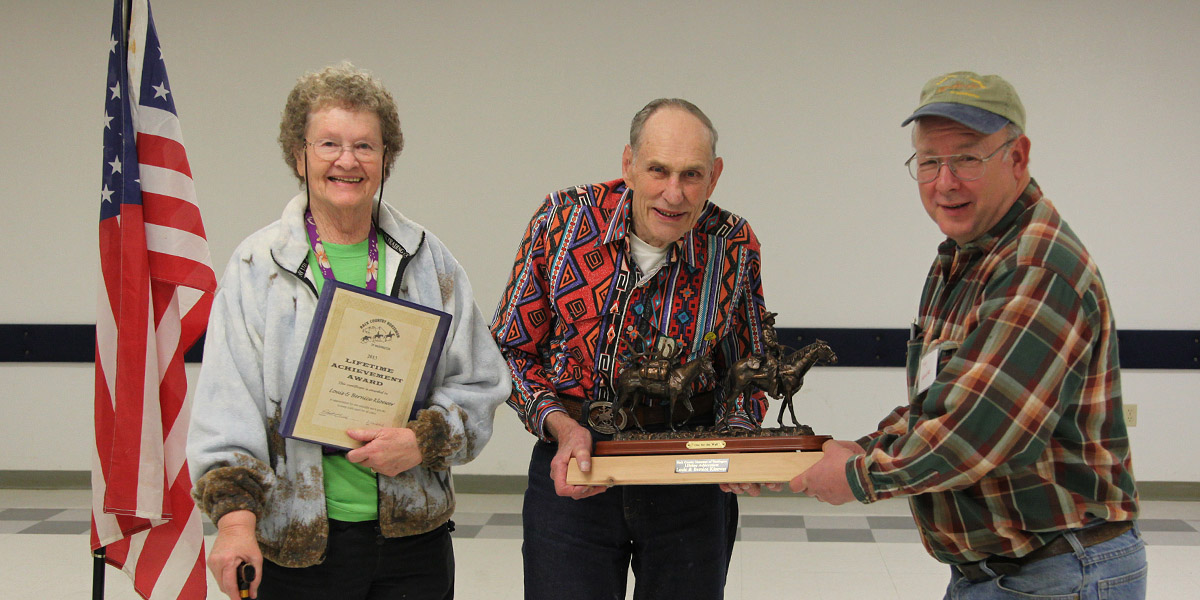 Lifetime Achievement Award for Louis and Bernice Kloewer presented at the April meeting