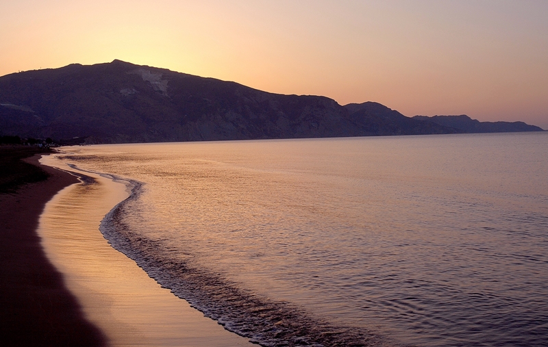 Sunrise at Laganas bay.