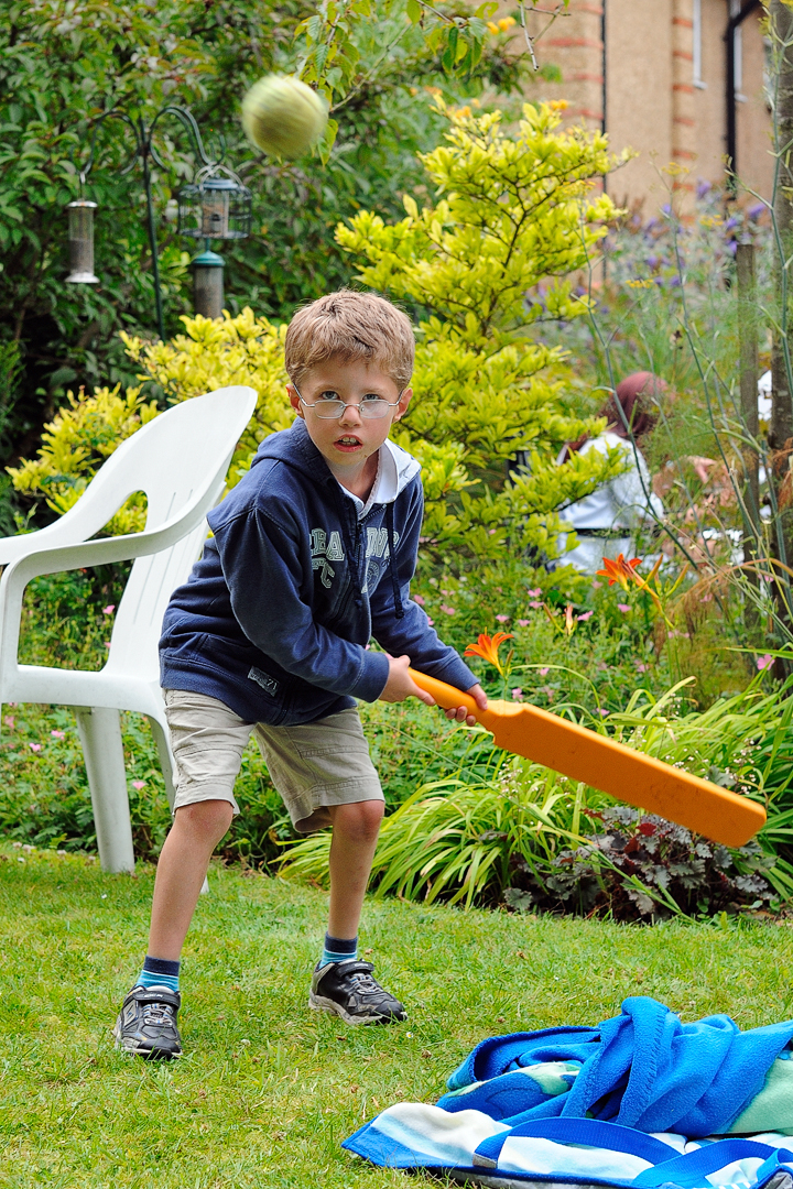 Tom cricketer plays the slog