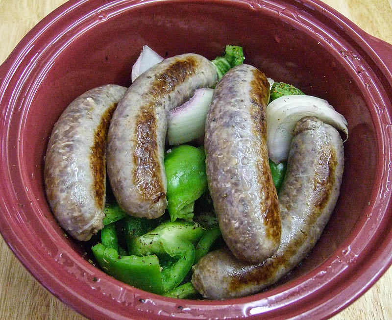Crock Pot Sausage & Peppers