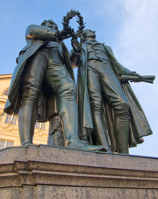 Goethe Schiller Statue