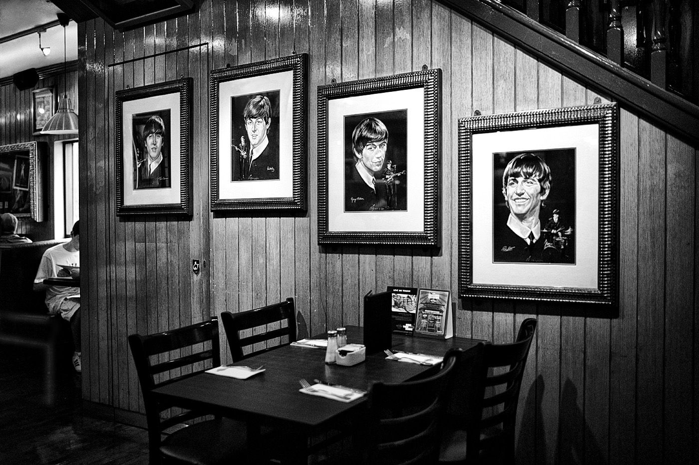 The Beatles Portraits at the Hard Rock Cafe