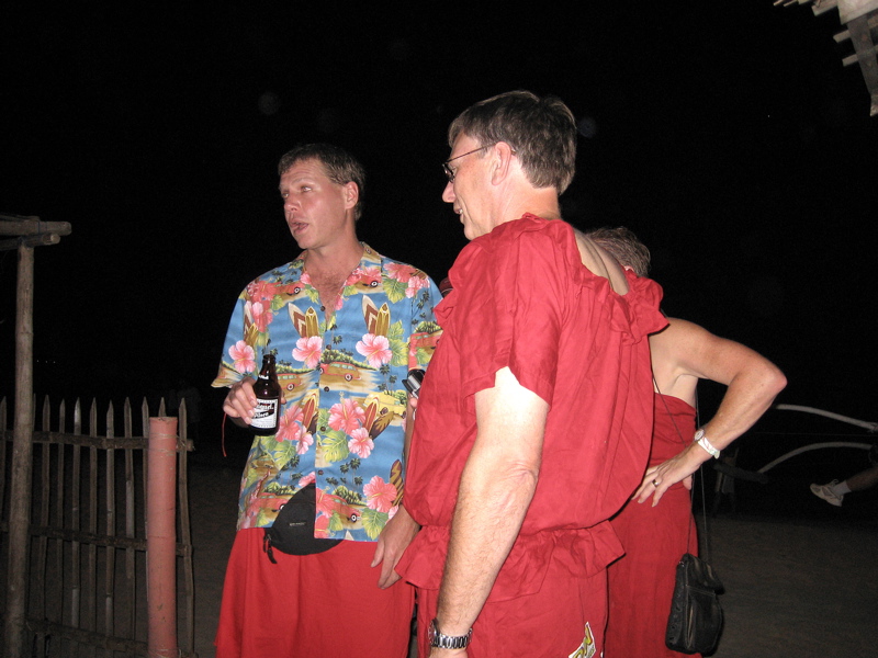 Wad in red skirt