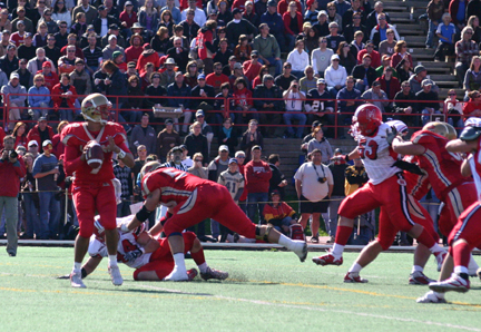 Rouge et Or de lUniversite Laval contre les Redmen de McGill