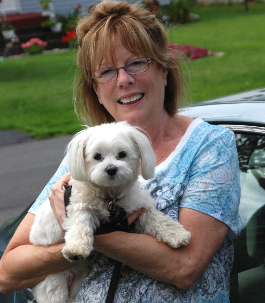 my sister and her dog