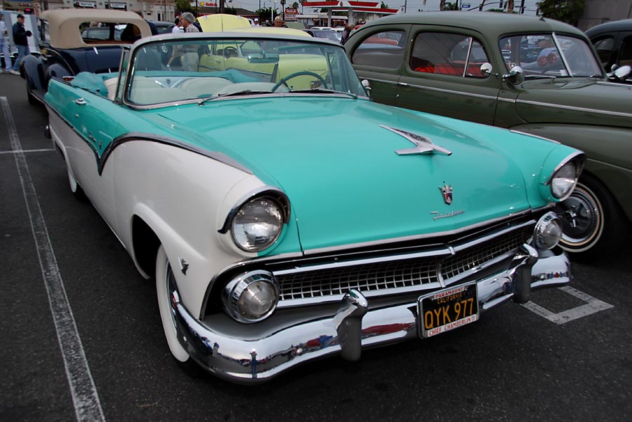 1955 Ford Sunliner Convertible in the new for 55 Fairlane Series
