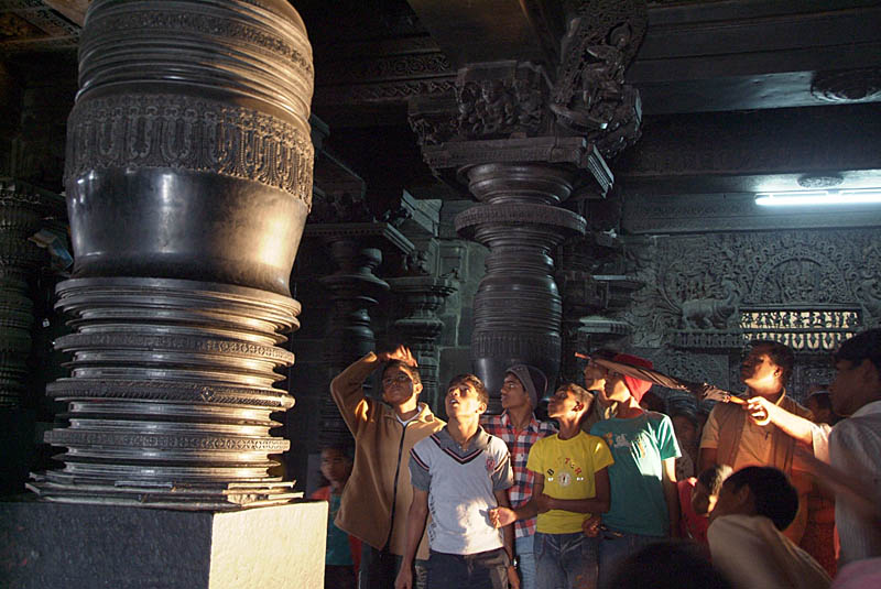 Looking in Awe at Chennakesava Temple Belur