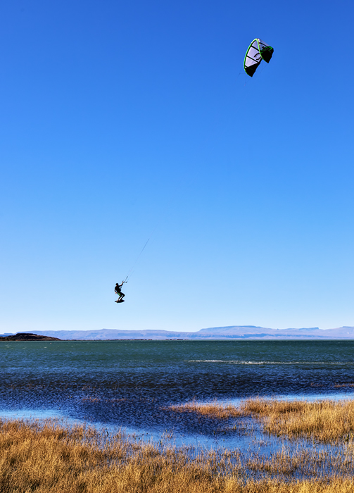 patagonic kitesurfing