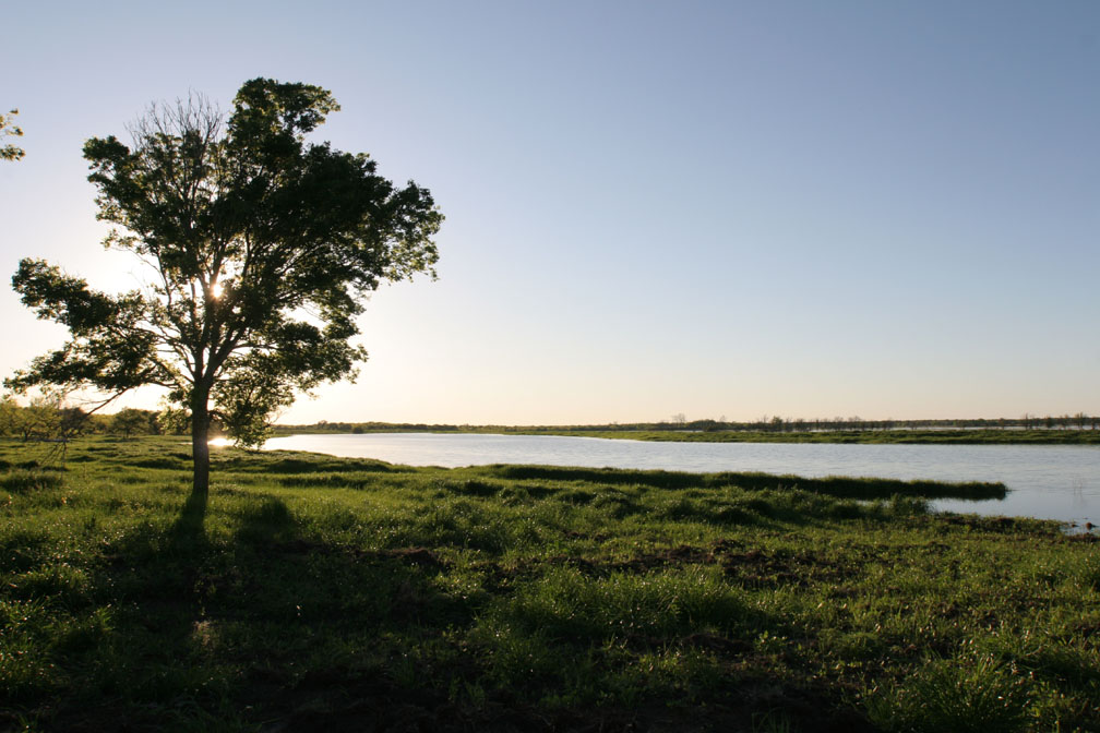Sunset lake filled up in Spring 2008