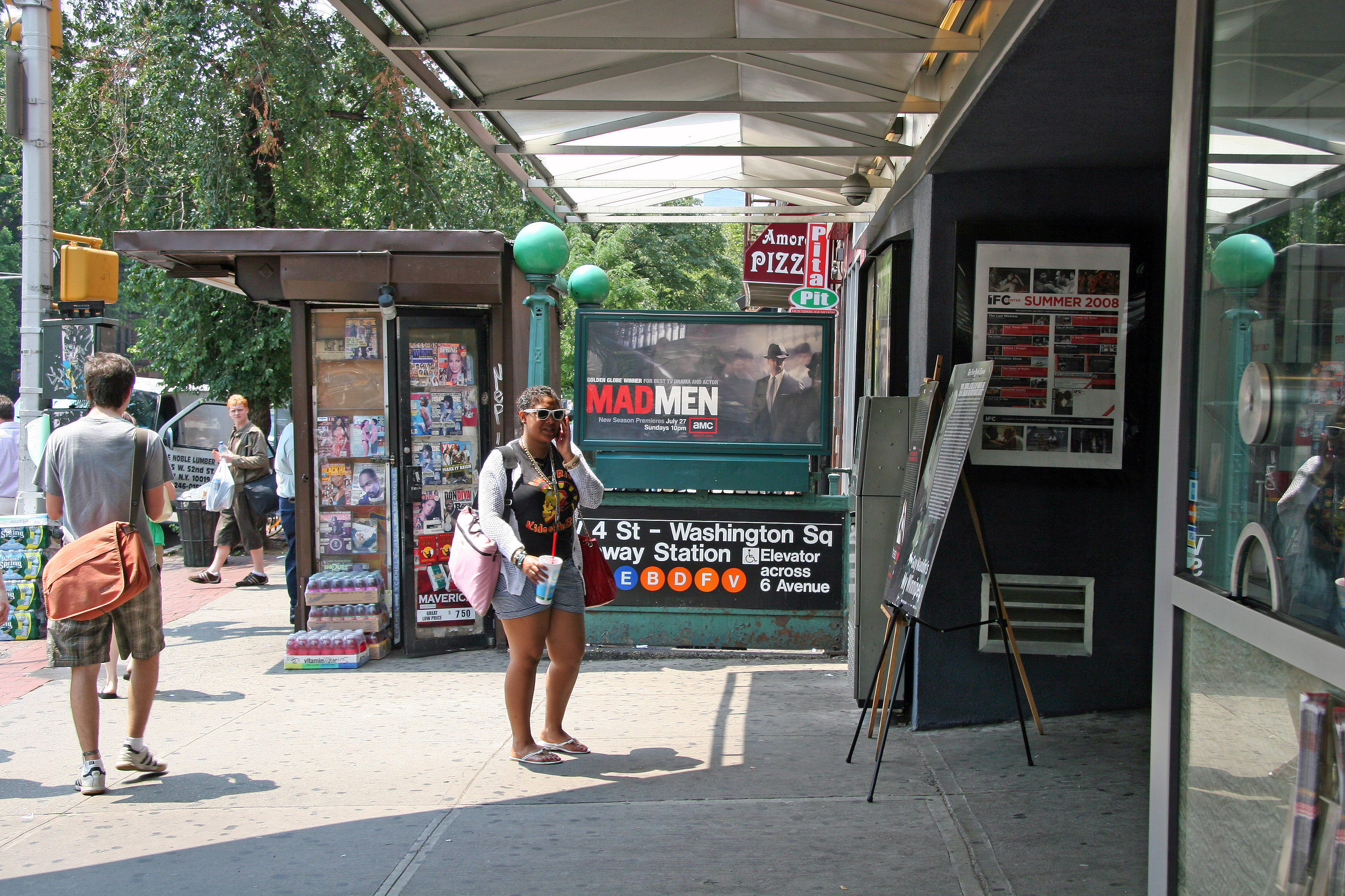 At the IFC (Independent Film Center) & Subway Station