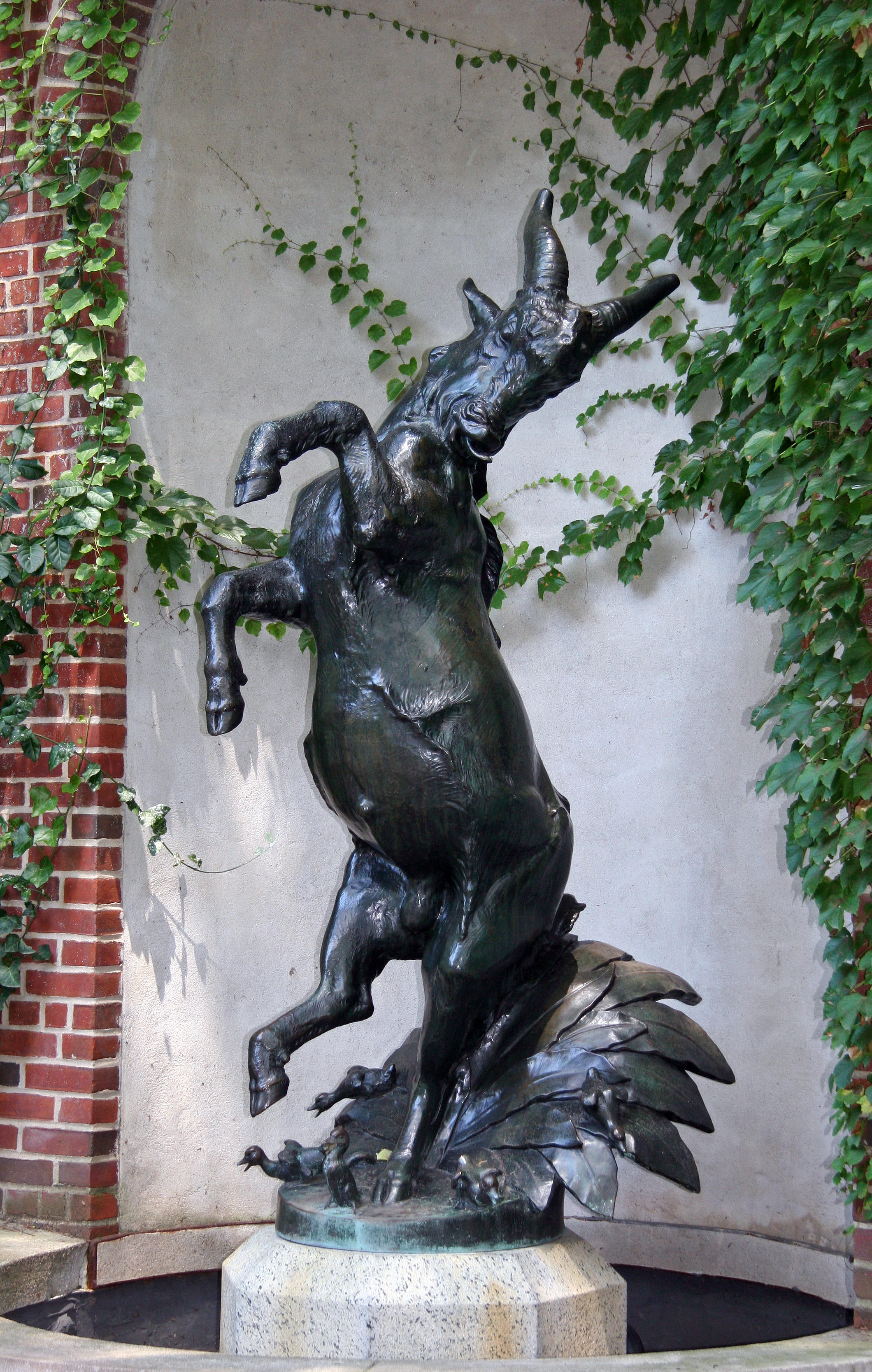 Goat Statue near the Zoo Entrance