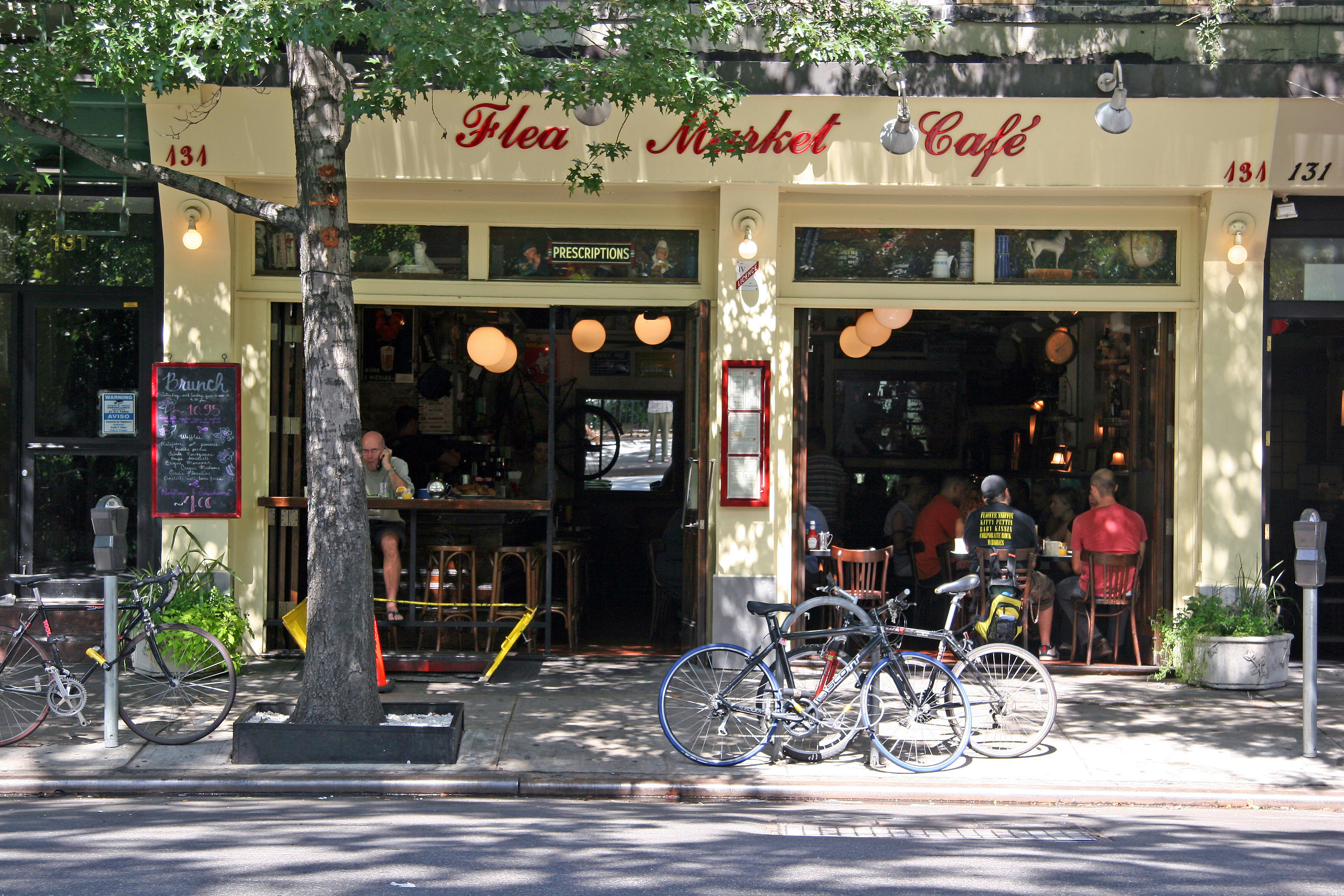 Flea Market Cafe View from Thompkins Park