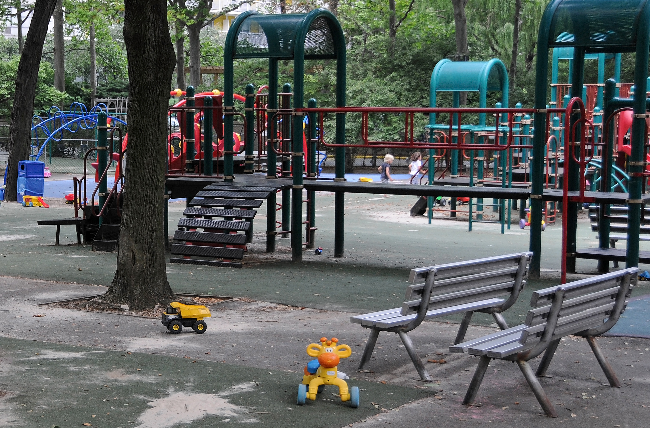 A Private Moment in the Childrens Playground