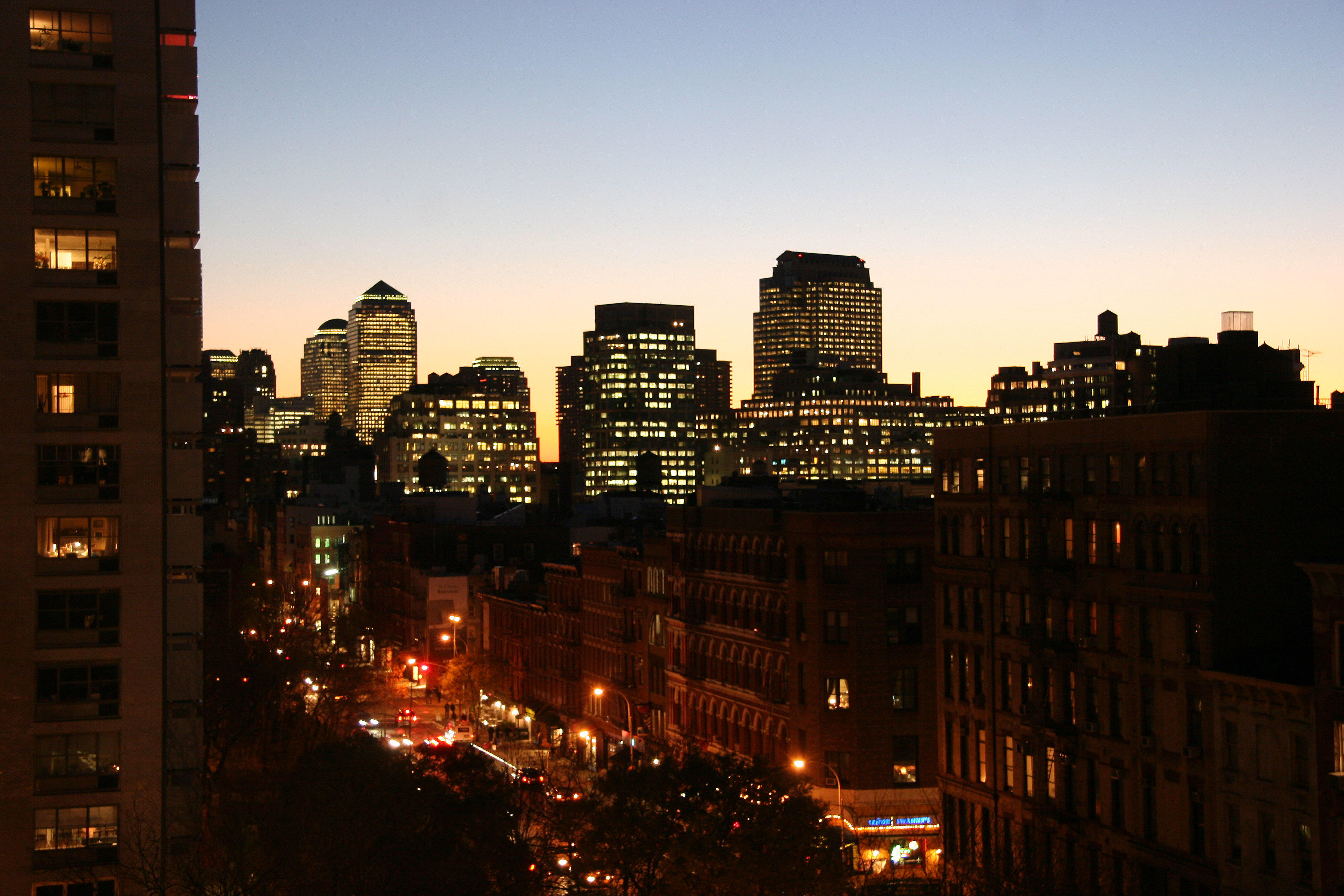 Downtown Manhattan after Sundown