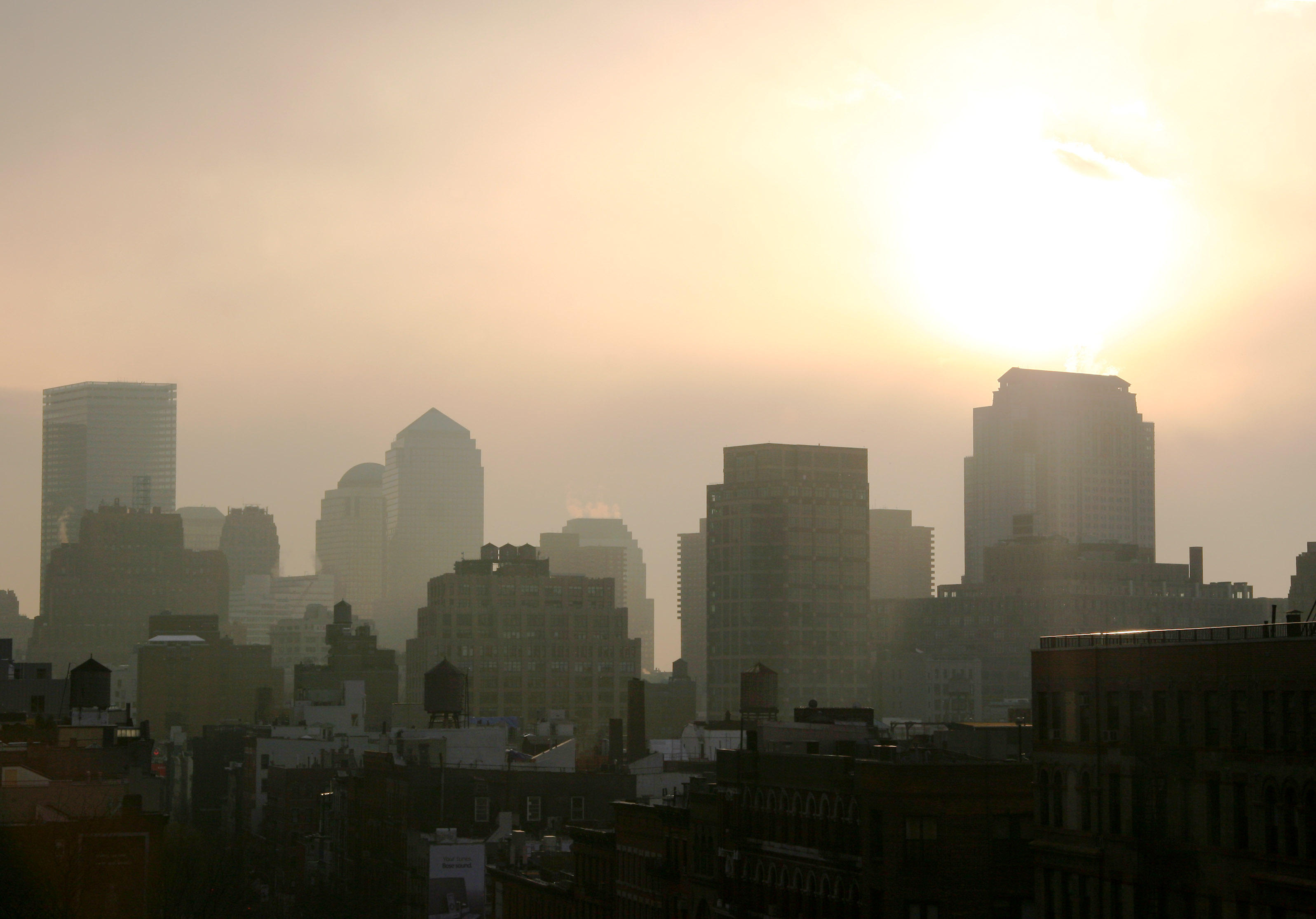 Downtown Manhattan - Afternoon Sun & Mist