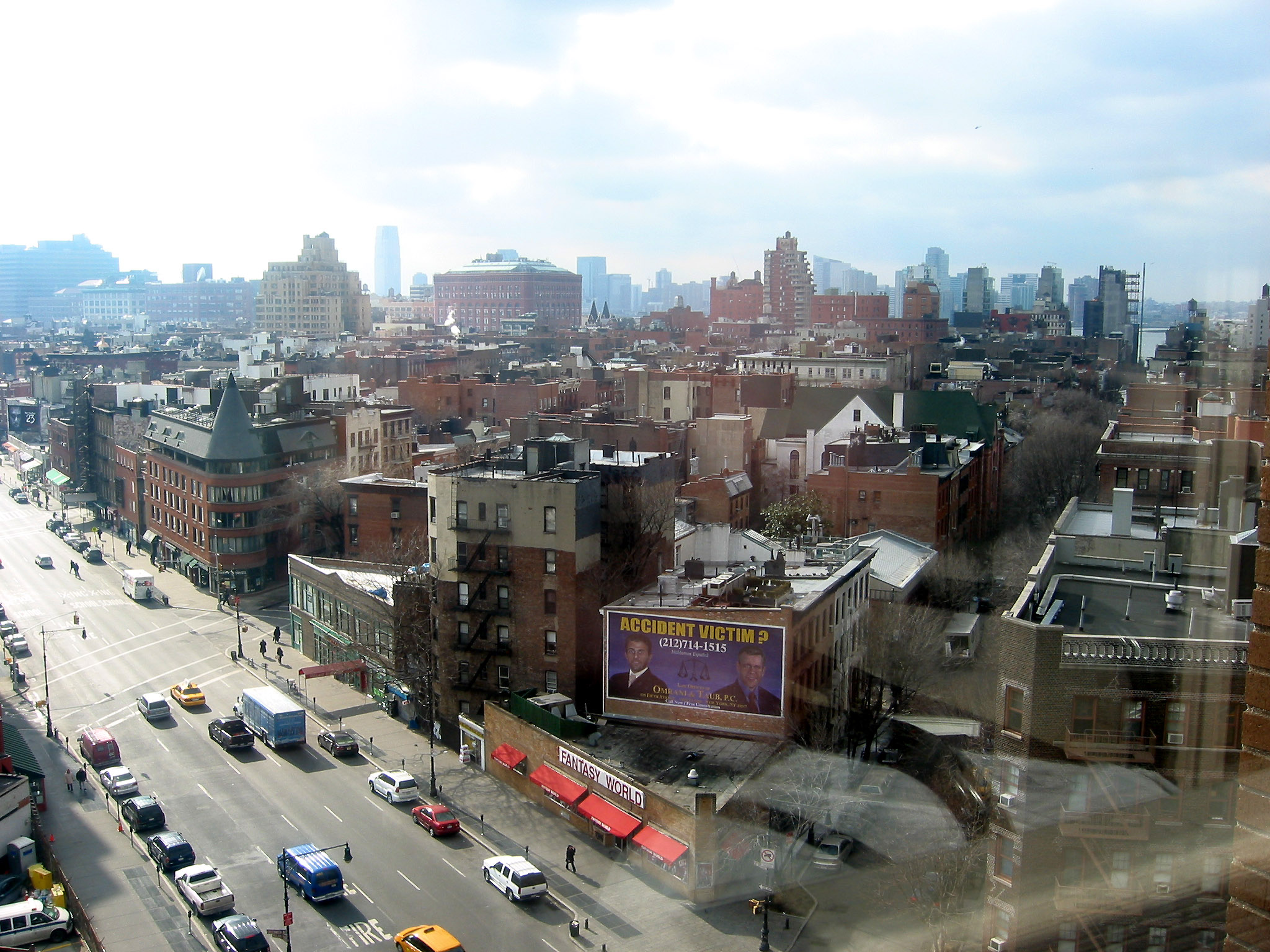 Southwest Skyline & St Vincents Hospital Corridor Window Reflection