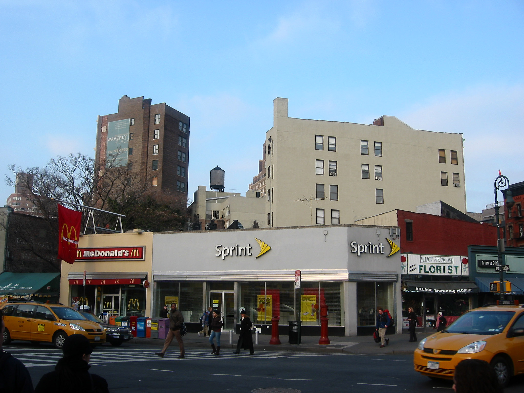 Intersection - Southwest Corner View at West 8th Street