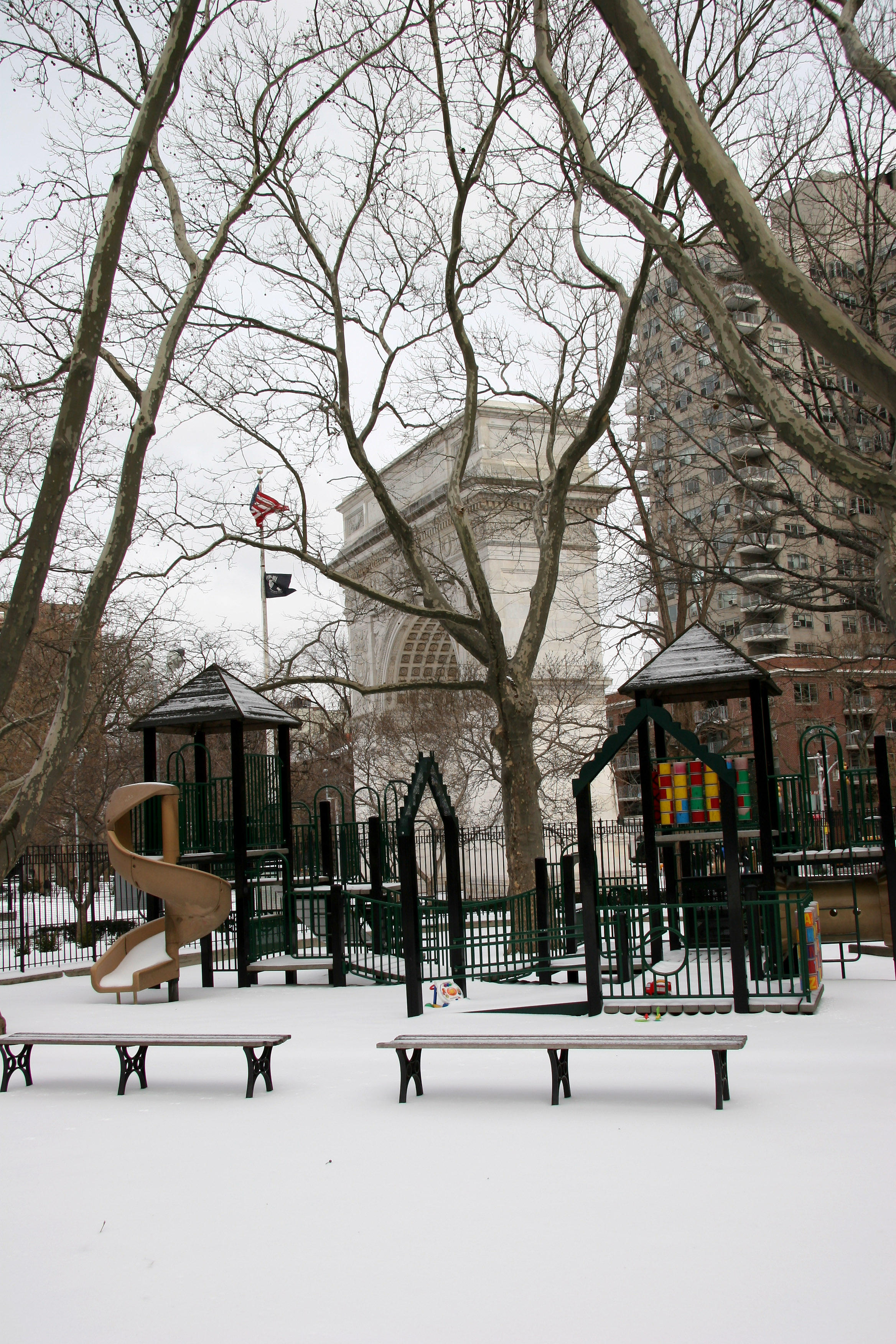 Childrens Playground & Arch - Northwest View