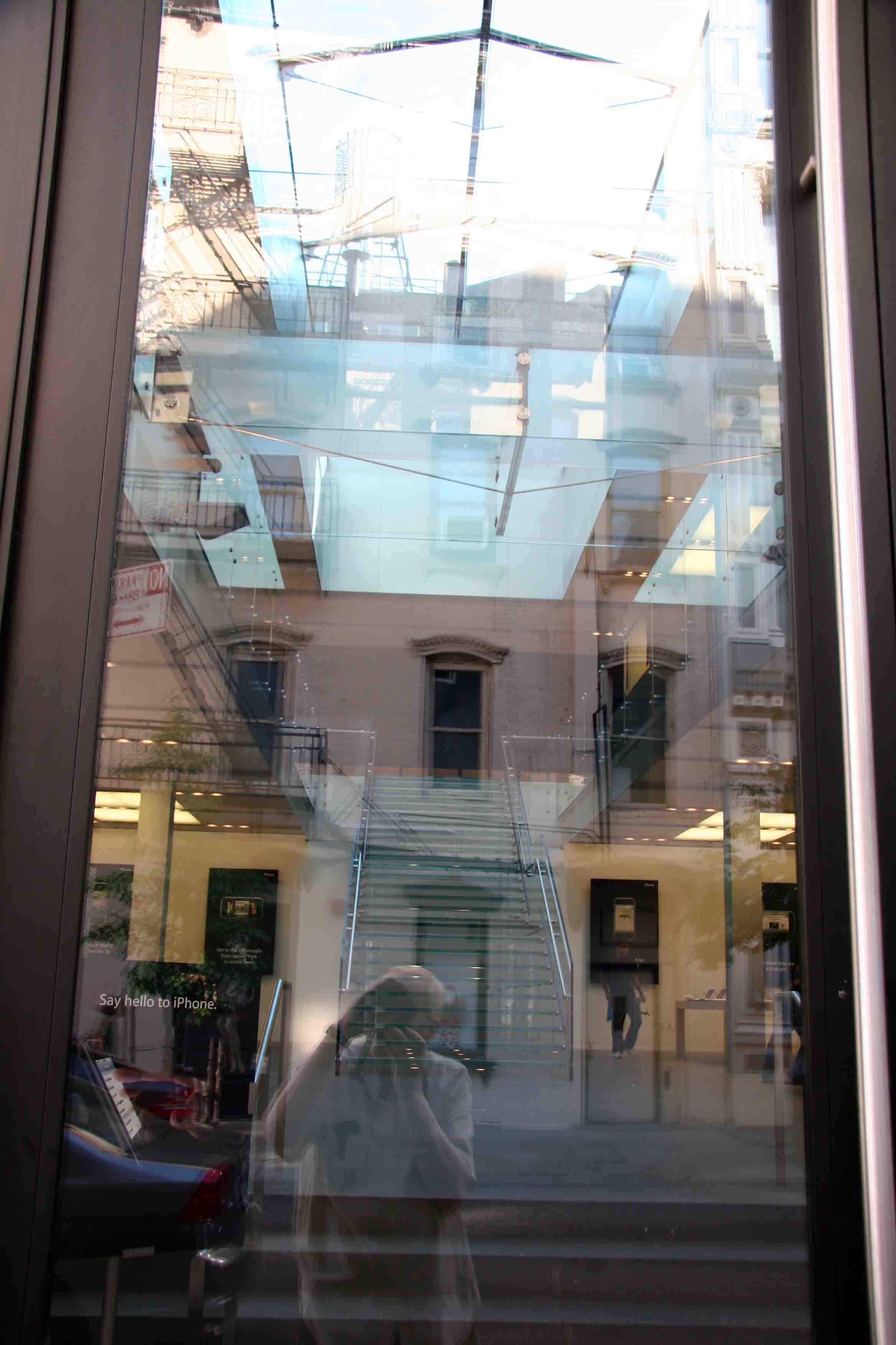 Apple Store Window Reflections