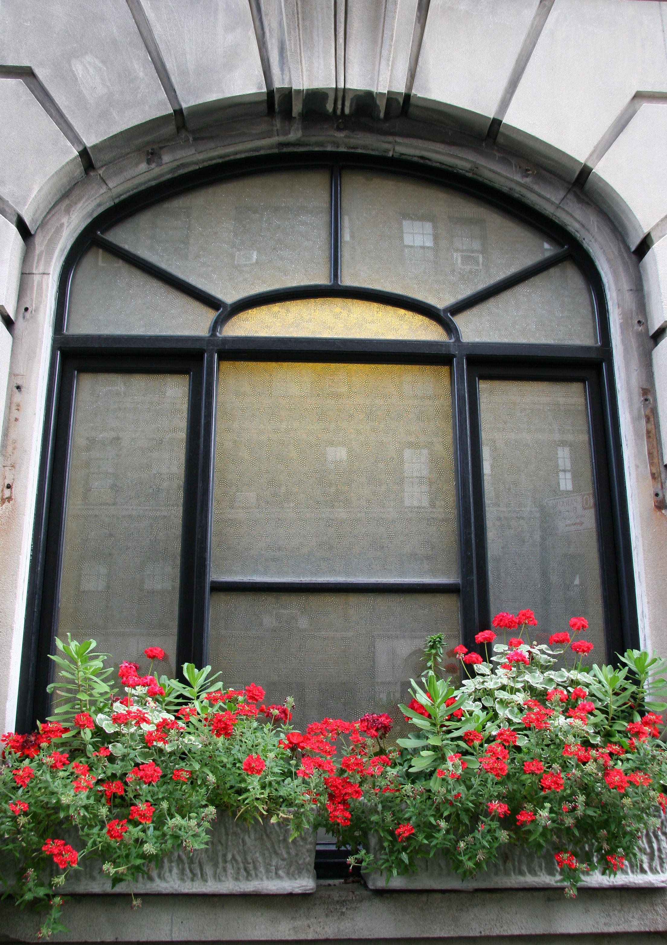 Washington Square Hotel Flower Boxes - Geraniums